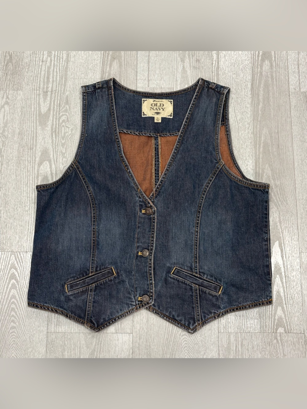 Vintage Women’s Old Navy Denim Vest Size XL